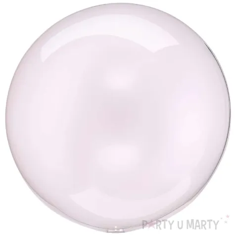 balon foliowy na urodziny wesele transparentna kula przezroczysta rozowa crystal 16 orb