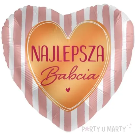 balon foliowy najlepsza babcia serce amscan 17 hrt