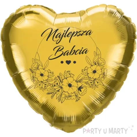 balon foliowy najlepsza babcia zloty 18 hrt