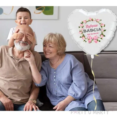 balon foliowy najlepsza bacia na swiecie bialy 18 hrt