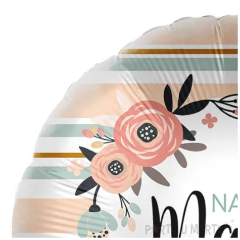 balon foliowy najlepsza mama na swiecie paski premioloon 17 rnd