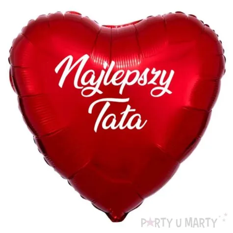 balon foliowy najlepszy tata czerwony 18 hrt