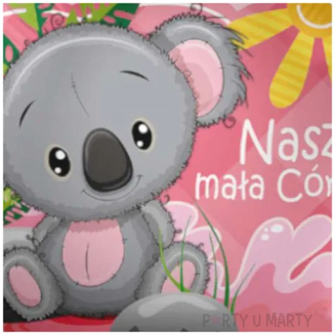 balon foliowy nasza mala coreczka rozowy premioloon 17 rnd