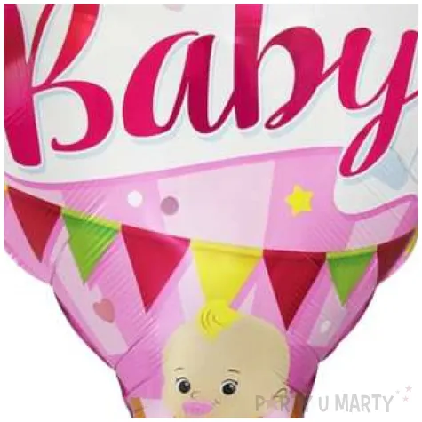 balon foliowy new baby dziewczynka w balonie flexmetal 24 shp