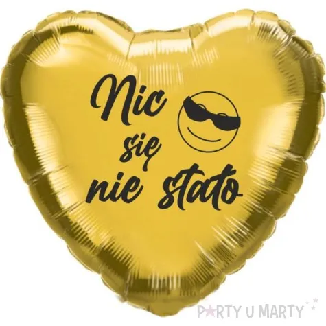 balon foliowy nic sie nie stalo zloto czarny 18 hrt