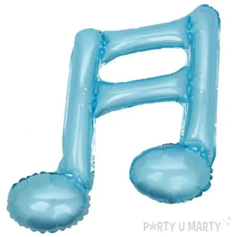 balon foliowy nuta podwojna blekitny 16 shp