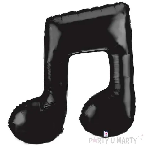 balon foliowy nuta podwojna czarny betallic 40 shp