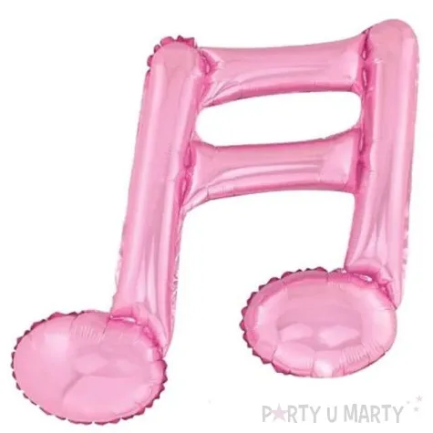 balon foliowy nuta podwojna rozowy 16 shp