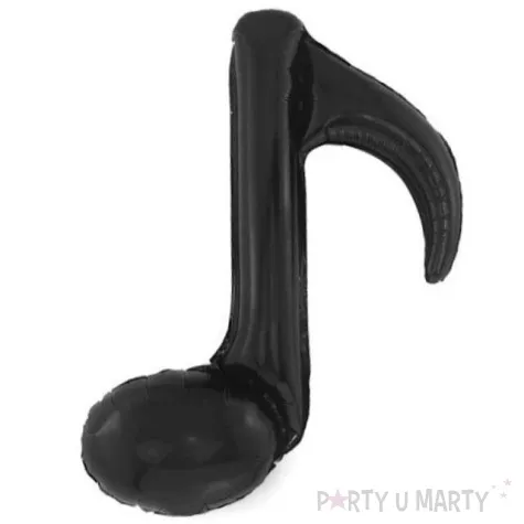 balon foliowy nuta pojedyncza czarny 16 shp