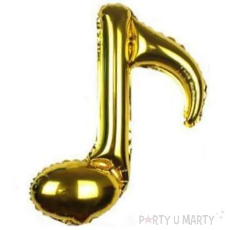 balon foliowy nuta pojedyncza zloty 16 shp