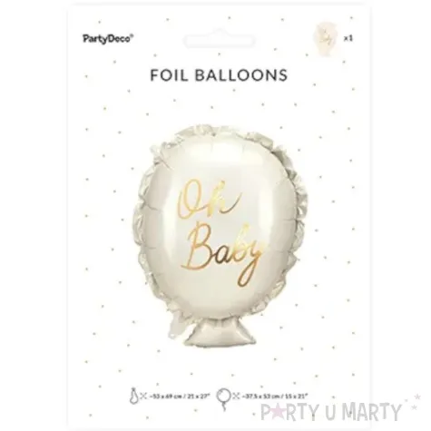 balon foliowy oh baby baby shower partydeco 21 shp