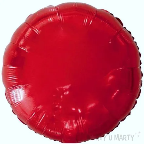 balon foliowy okragly czerwony flexmetal 18 rnd