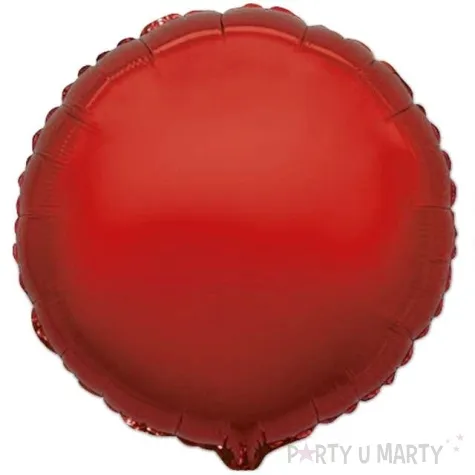 balon foliowy okragly czerwony flexmetal 9 rnd
