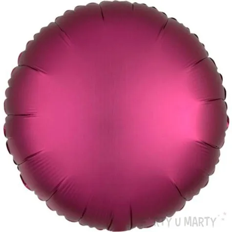balon foliowy okragly fuksja mat amscan 17 rnd