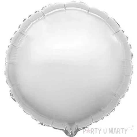 balon foliowy okragly jumbo srebrny flexmetal 31 rnd