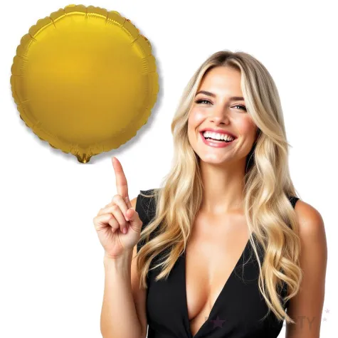 balon foliowy okragly jumbo zloty flexmetal 31 rnd