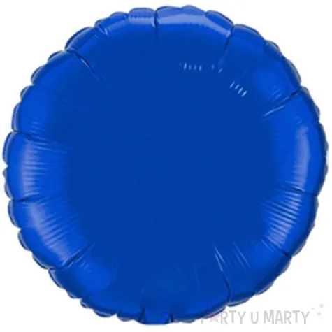 balon foliowy okragly niebieski flexmetal 18 rnd