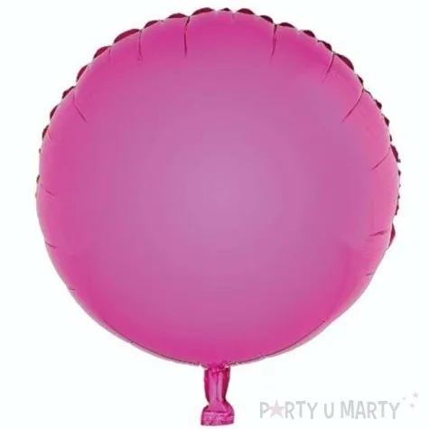 balon foliowy okragly rozowy godan 18 rnd