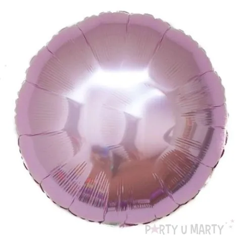 balon foliowy okragly rozowy jasny unique 18 rnd