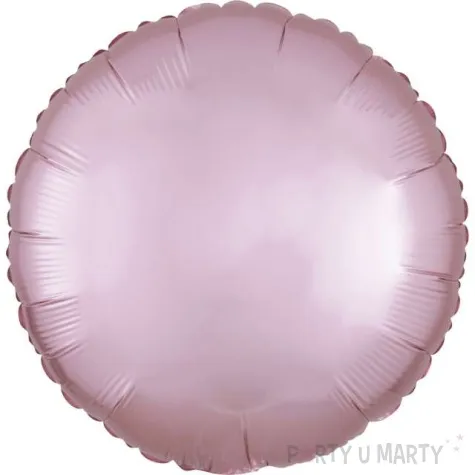 balon foliowy okragly satynowy rozowy jasny amscan 17 rnd