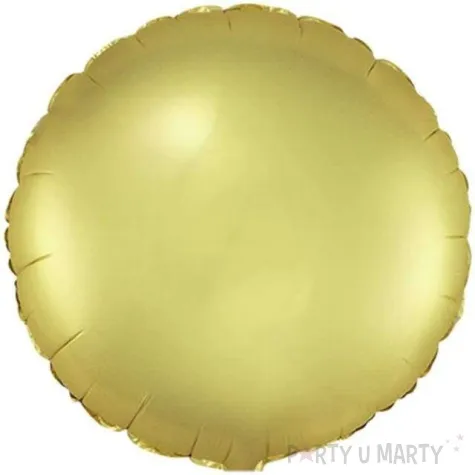 balon foliowy okragly satynowy zloty flexmetal 18 rnd