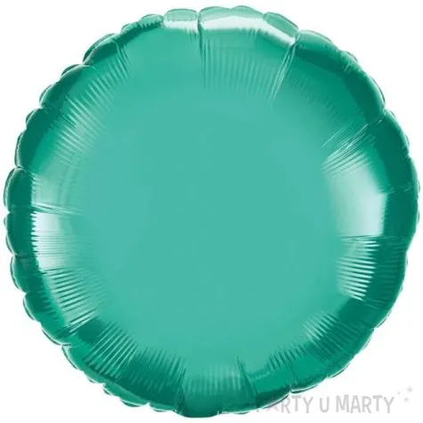 balon foliowy okragly zielony chrom qualatex 18 rnd