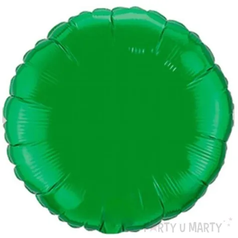 balon foliowy okragly zielony flexmetal 18 rnd