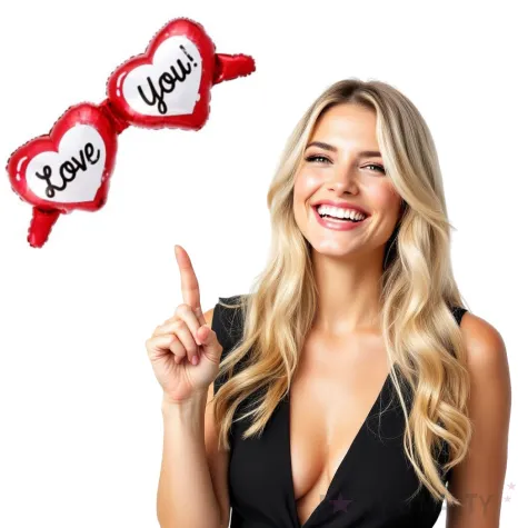 balon foliowy okulary walentynkowe love you jix 20 shp