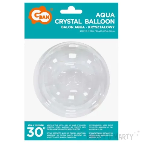 balon foliowy olbrzym kula transparentny godan 30 orb
