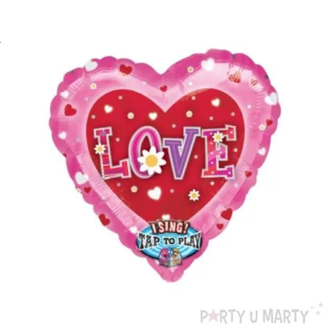 balon foliowy one love rozowy qualatex 27 hrt