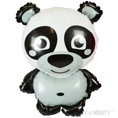balon foliowy panda zoo czarno bialy 18 shp