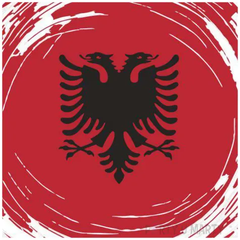 balon foliowy panstwa swiata albania bialy 18 rnd