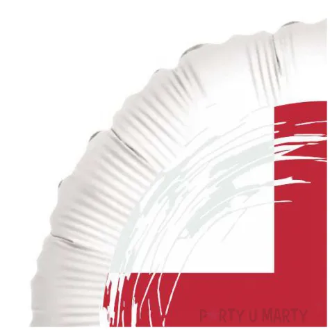 balon foliowy panstwa swiata anglia bialy 18 rnd