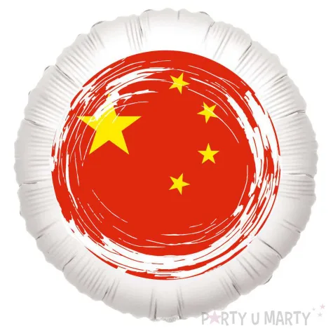 balon foliowy panstwa swiata chiny bialy 18 rnd