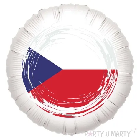 balon foliowy panstwa swiata czechy bialy 18 rnd