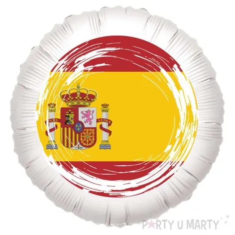 balon foliowy panstwa swiata hiszpania bialy 18 rnd