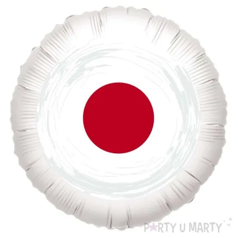 balon foliowy panstwa swiata japonia bialy 18 rnd