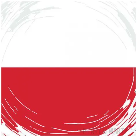 balon foliowy panstwa swiata polska bialy 18 rnd