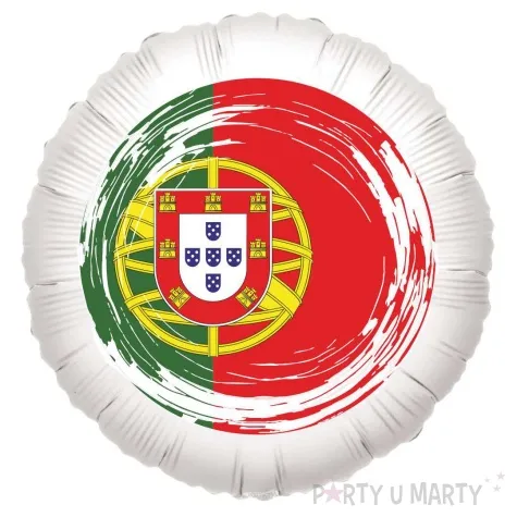 balon foliowy panstwa swiata portugalia bialy 18 rnd