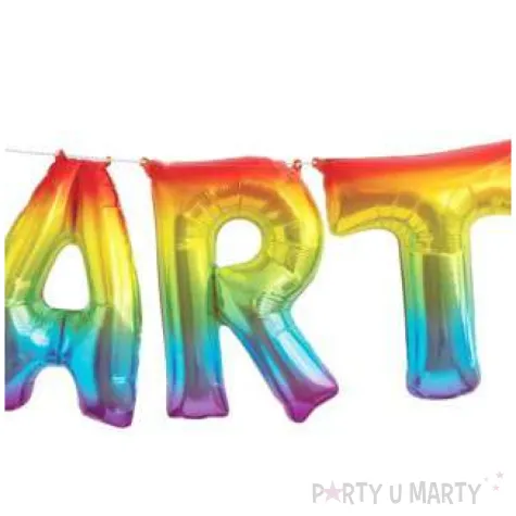 balon foliowy party teczowy unique 14 ltr