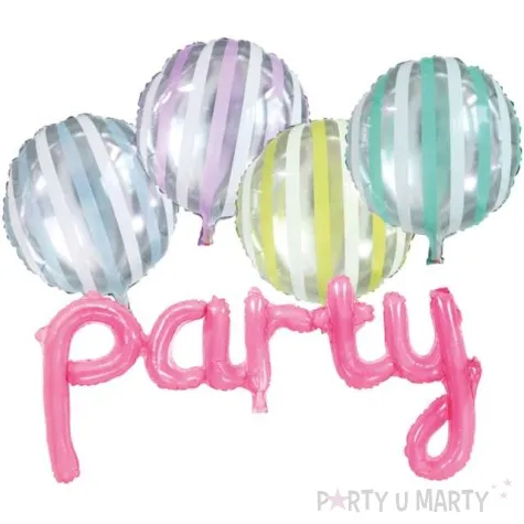 balon foliowy party zestaw folat 18 5 szt shp