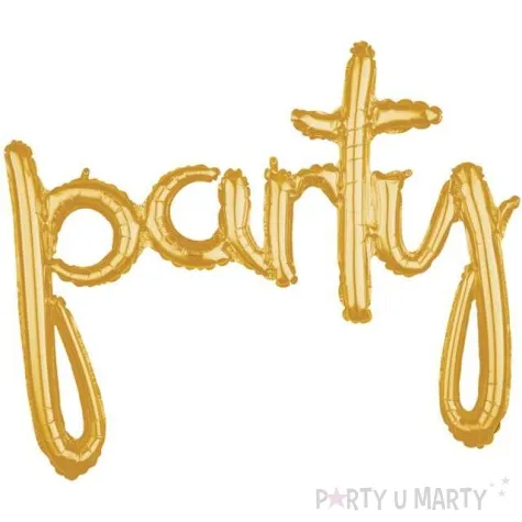 balon foliowy party zloty amscan 39 shp