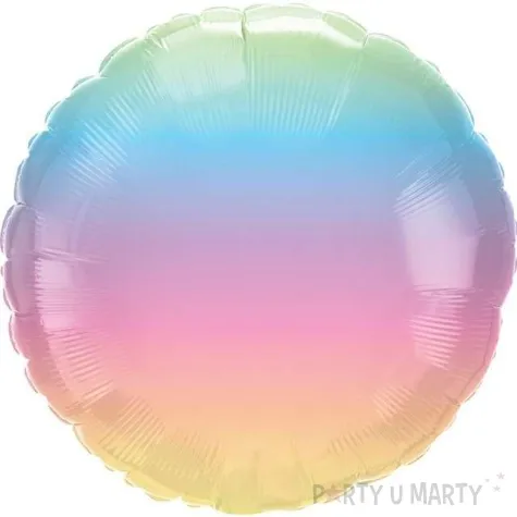 balon foliowy pastel ombre qualatex 18 rnd