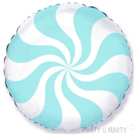 balon foliowy pastelowy lizak niebieski jasny flexmetal 18 rnd