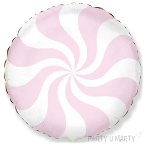 balon foliowy pastelowy lizak rozowy lososiowy flexmetal 18 rnd