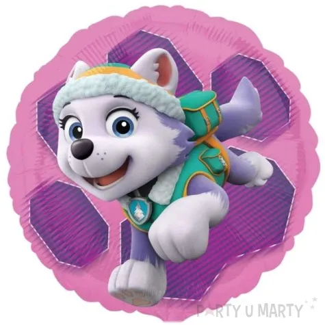 balon foliowy paw patrol pink amscan 18 rnd