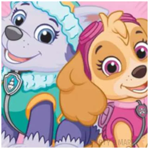 balon foliowy paw patrol skye and everest rozowy procos 18 rnd