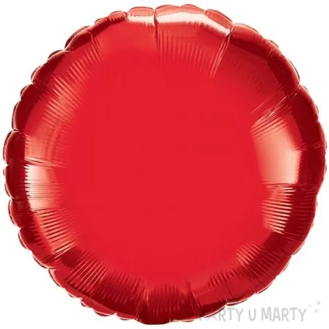 balon foliowy pelen kolor czerwony qualatex 18 rnd