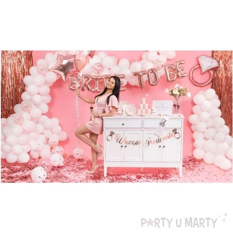 balon foliowy pierscionek z diamentem rozowe zloto partypal 31 shp