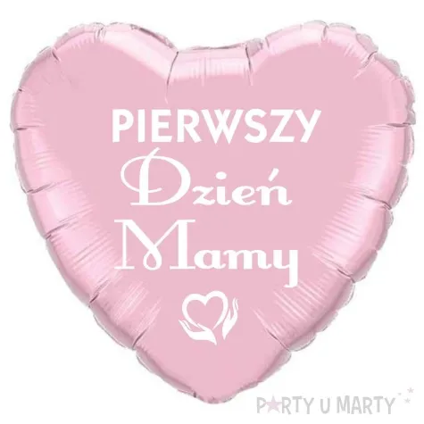 balon foliowy pierwszy dzien mamy rozowy 18 hrt